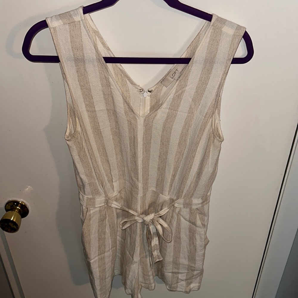 Loft romper size 6 cream and white